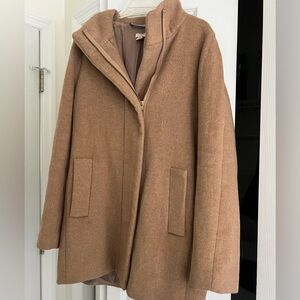 J Crew Camel Pea Coat Sz 6